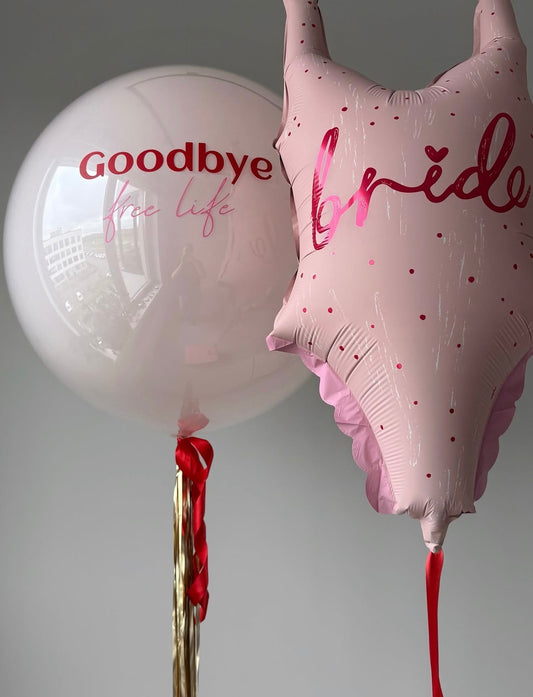 Pink Bride Balloon Set
