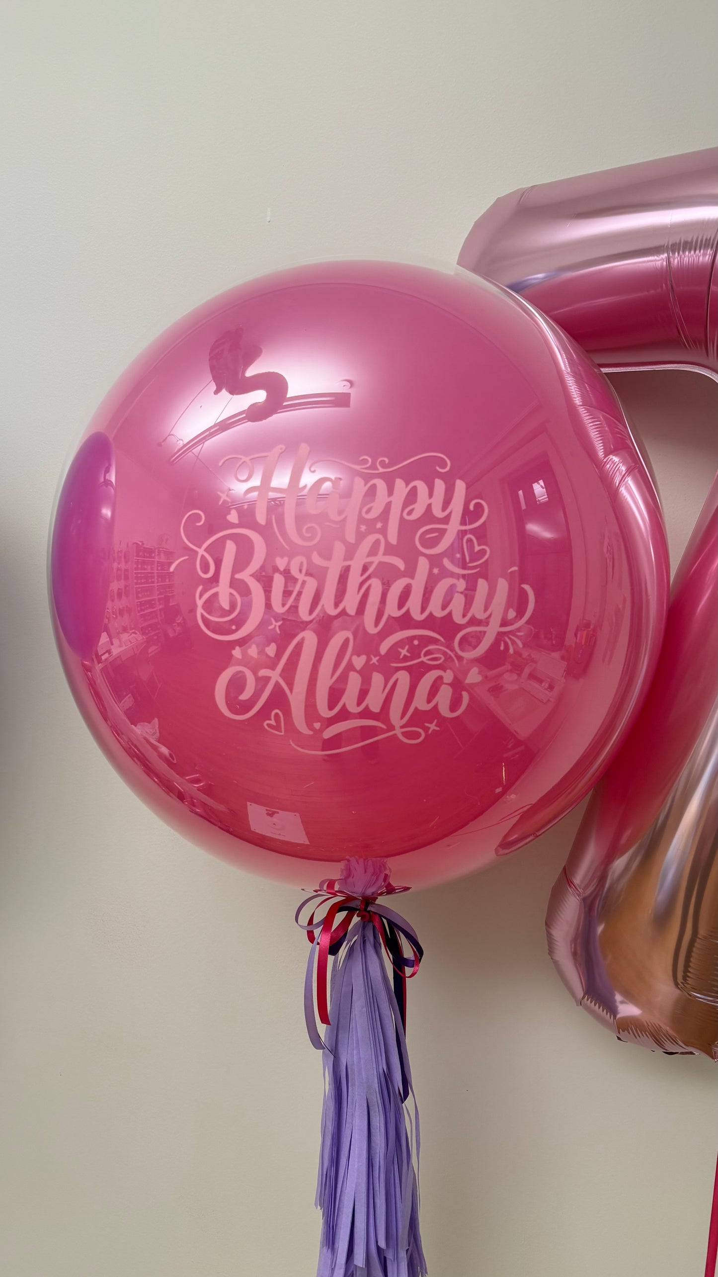 Pink Glam Birthday Bow Set