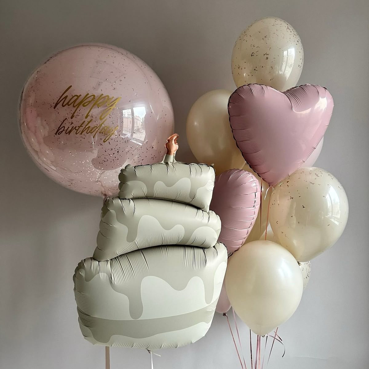 Pastel Birthday Cake Set