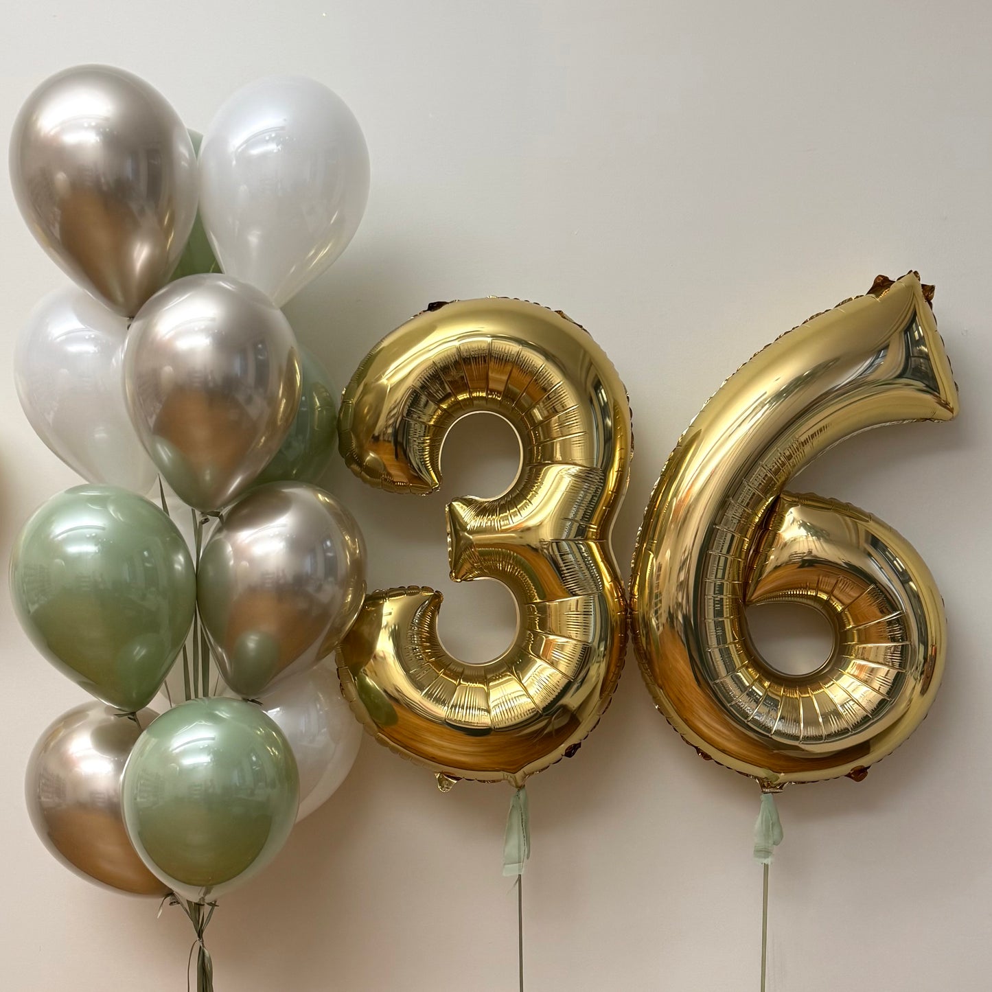 Gold & Olive Balloon Set