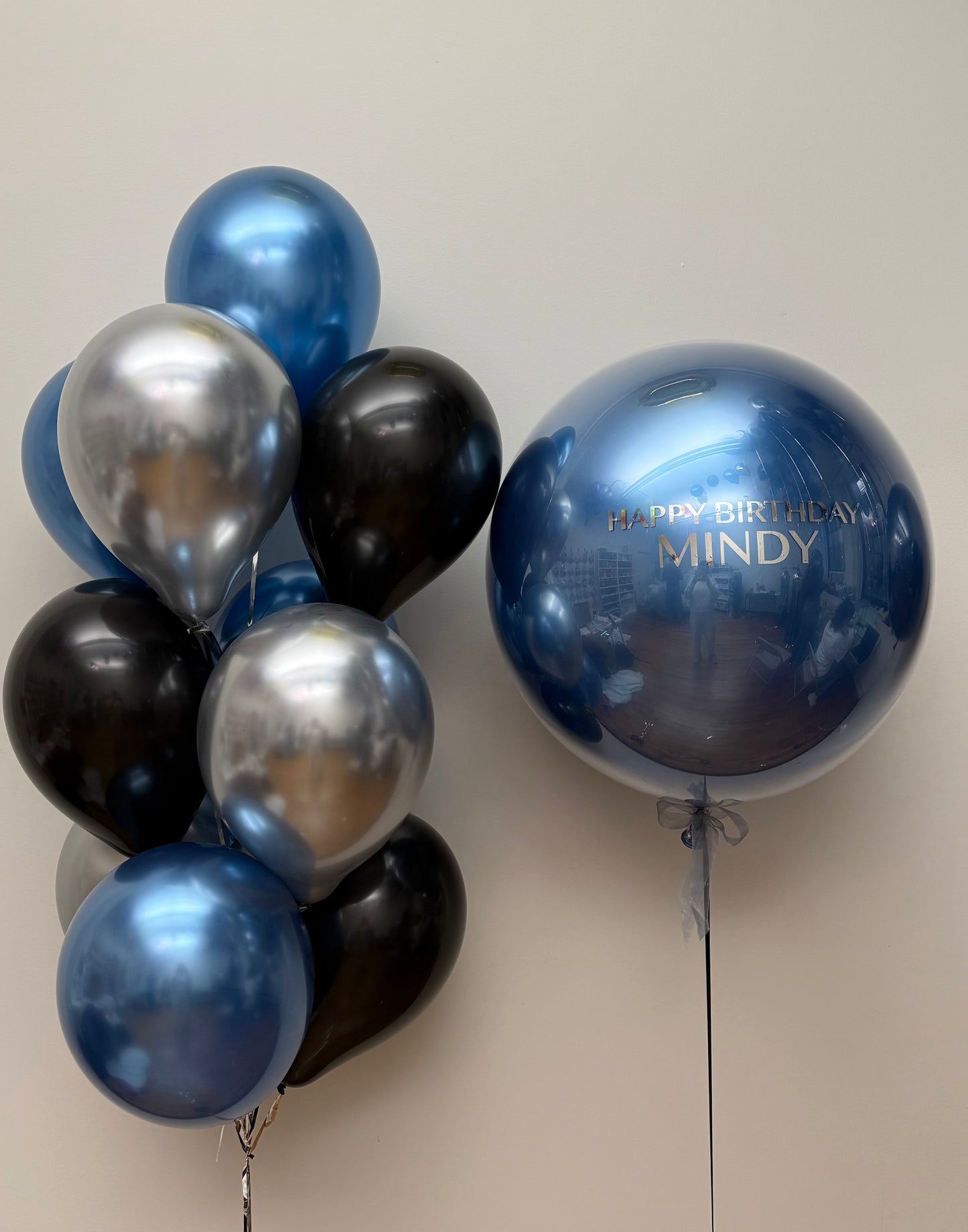 Midnight Luxe Blue & Silver Balloon Set