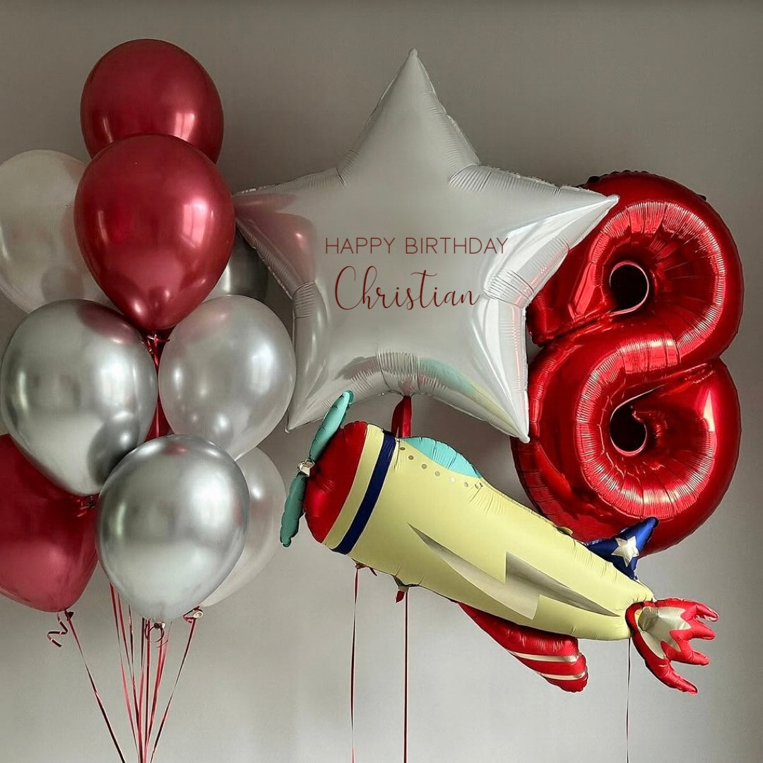 Star and Rocket Balloon Set