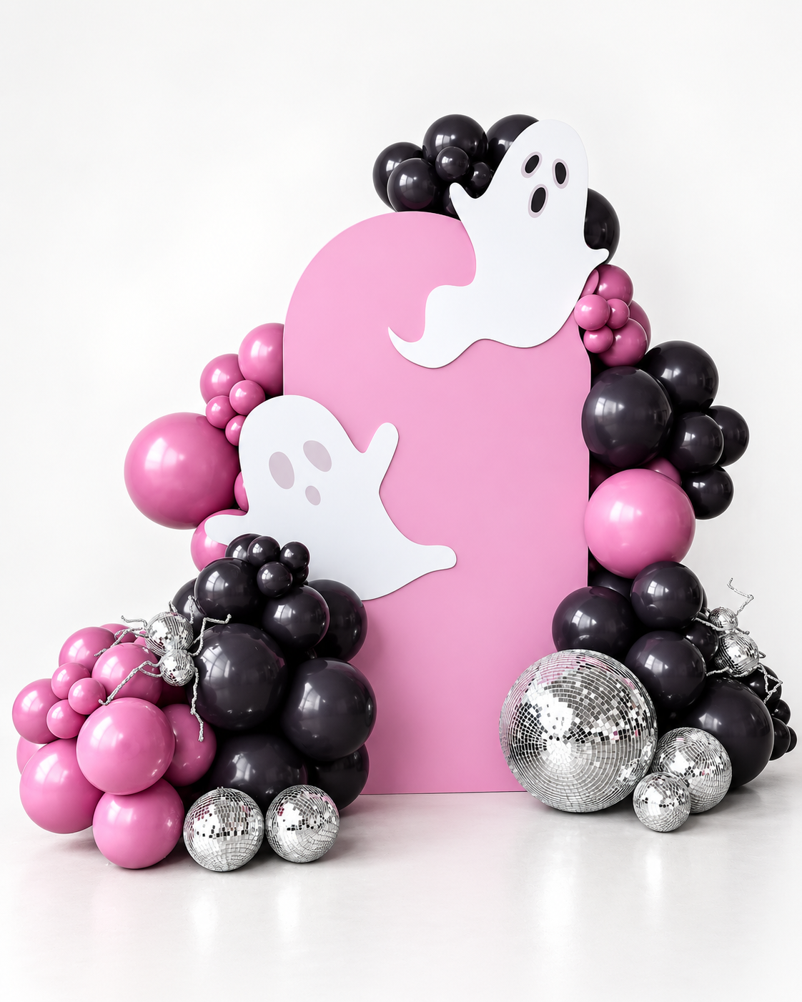 Pink Boo Disco Backdrop