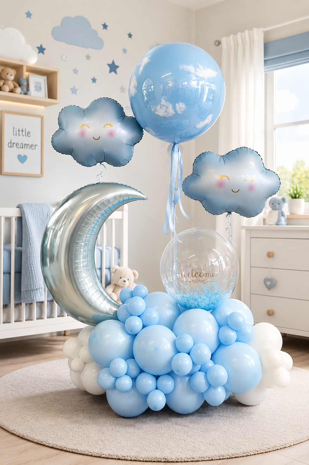 Baby Skies - Balloon Bouquet