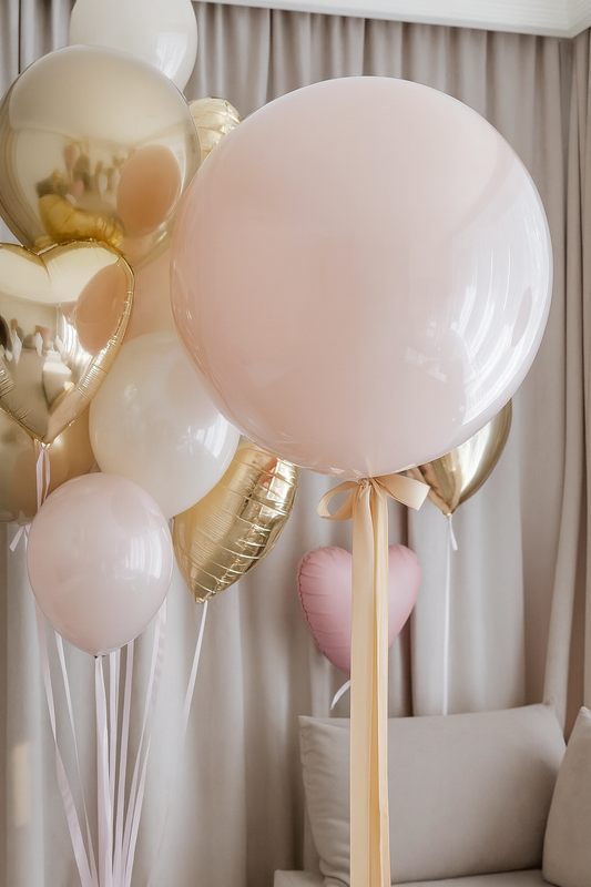 Golden Blush Baby - Balloon Set