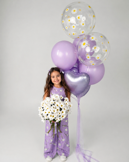 Daisy Bloom Balloon Cluster