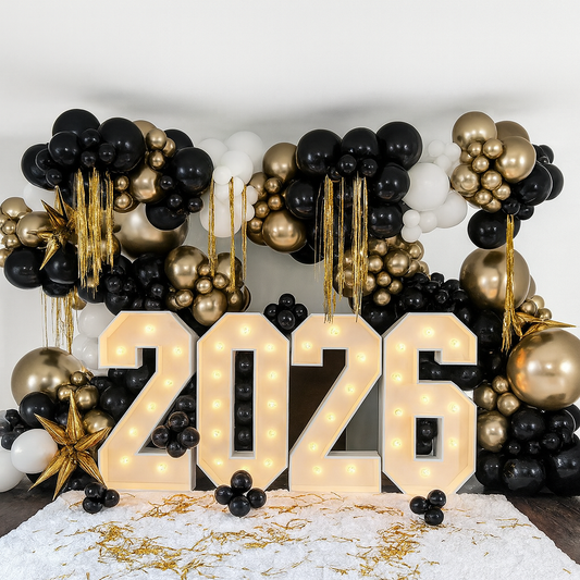 New Year Luxe 2026 Balloon Display