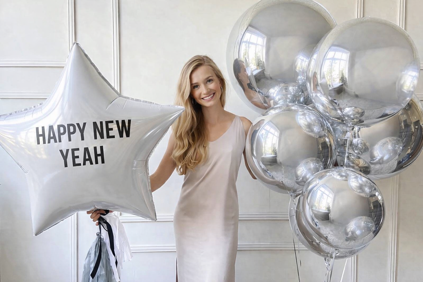 Silver Glow Celebration / Balloons Set