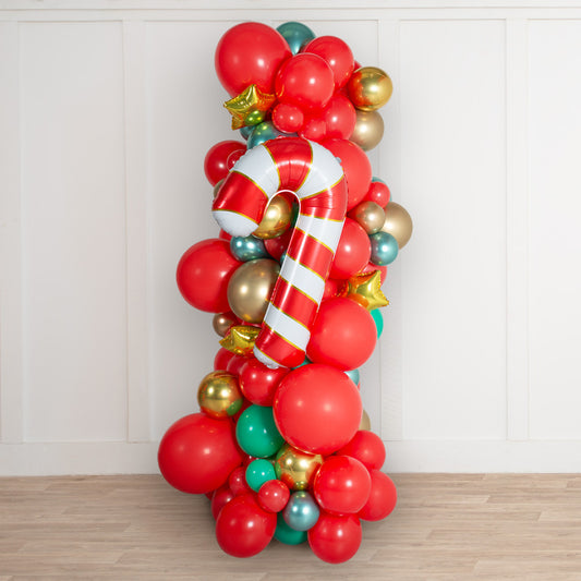 Christmas Merry & Bright Balloon Column