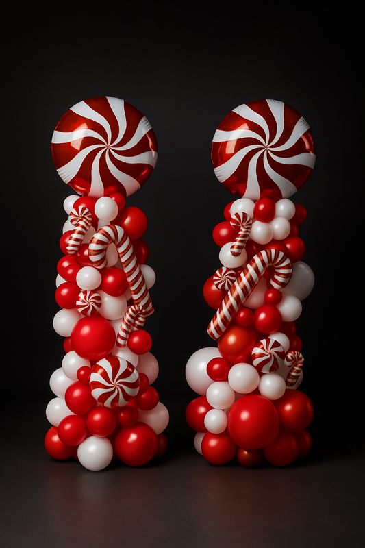 Candy Cane Christmas - Balloon Column