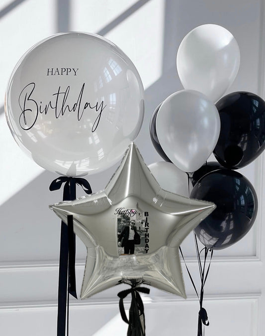 Black Tie Birthday Balloon Set
