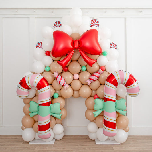 Candy Cane Gingerbread House