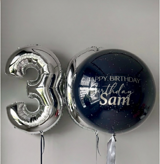 Navy Blue Confetti Set