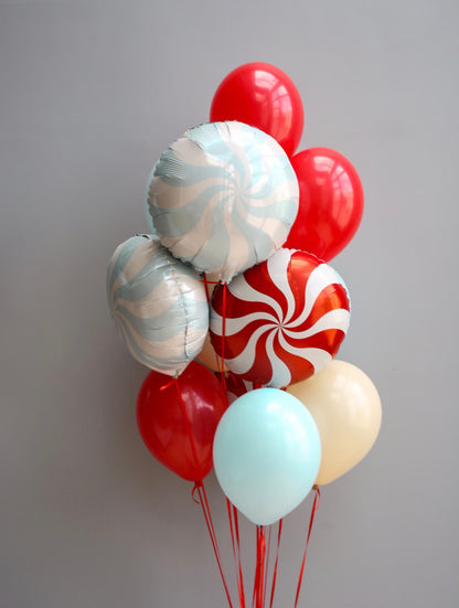 Candy Swirl Birthday Balloon Set