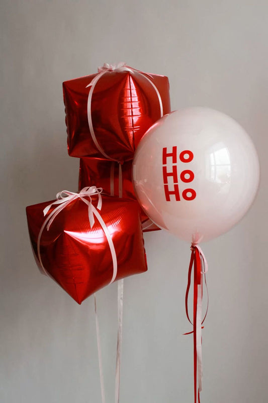 Ho Ho Holiday Cube Balloon Set
