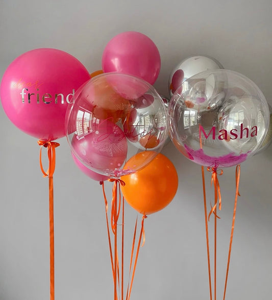 Pink & Orange Bubble Set