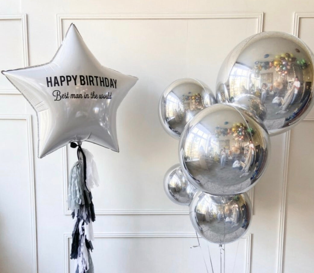 Silver Luxe Birthday Set