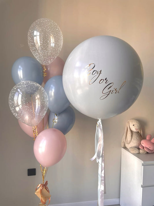 Gender Reveal Foam Balloons Pop Balloon - Custom