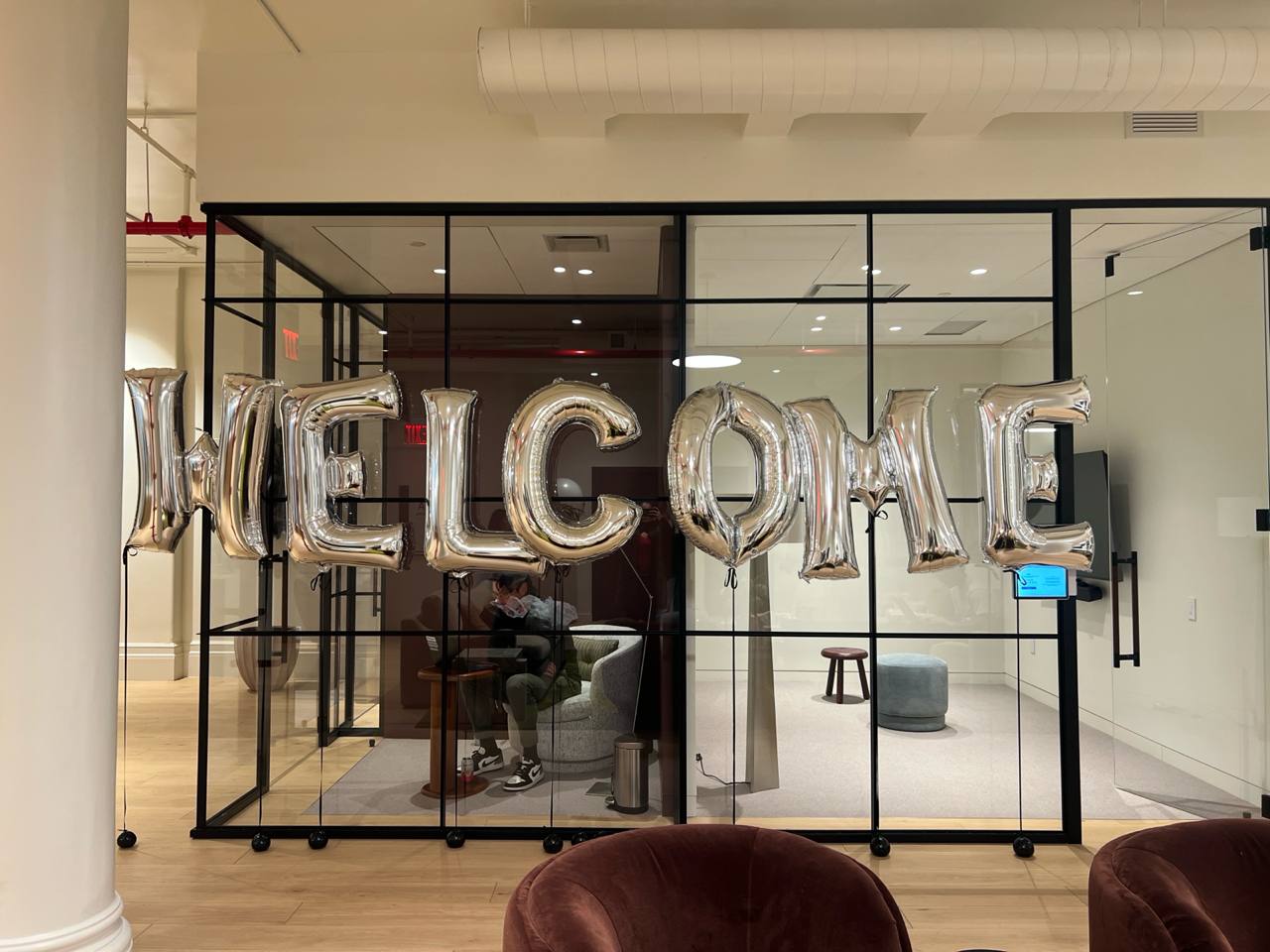 Corporate Welcome Sign (Custom Foil Lettering)