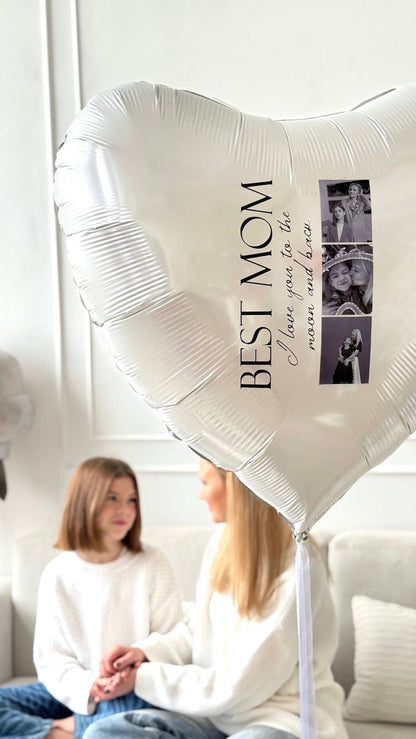 Custom Photo Heart Balloon - Mother's Day Edition