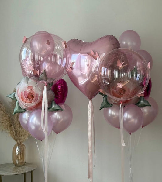Blush Butterfly Luxe Balloon Set