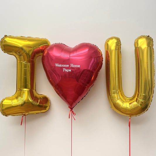 I Love You - Red & Gold (Customized)