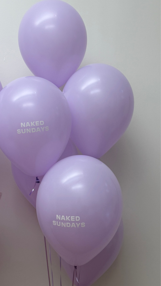 Custom Latex Balloon Bunch (Set of 10 – One-Color Logo)
