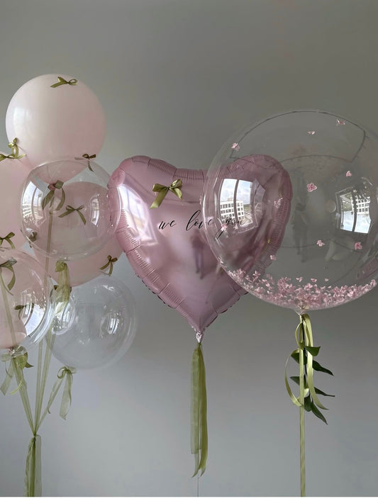 Blush Garden Love Balloon Set