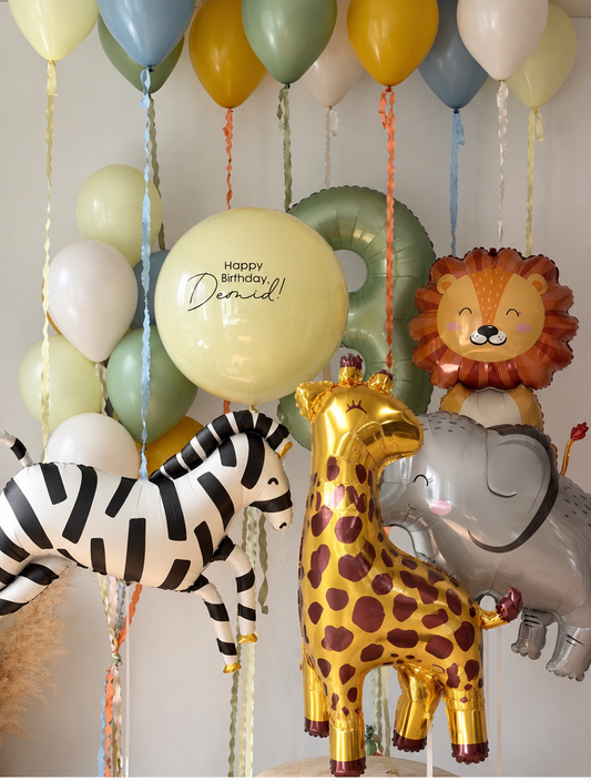 Little Safari Birthday Balloon Set