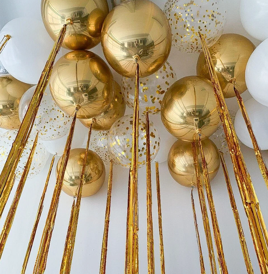 Golden Luxe Ceiling Balloons