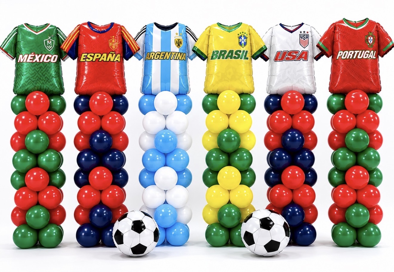 World Cup Team Jersey - Balloon Columns