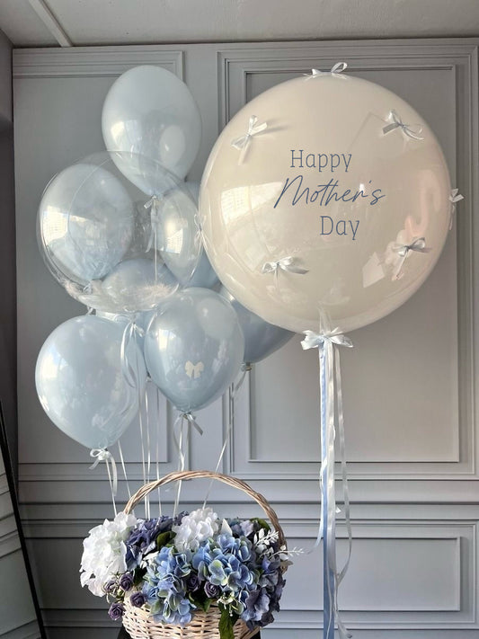 Soft Blue Mother’s Day Balloon Set