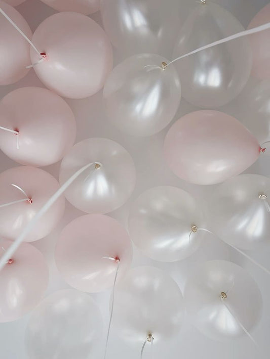 Pearl White Baby Pink / Balloons