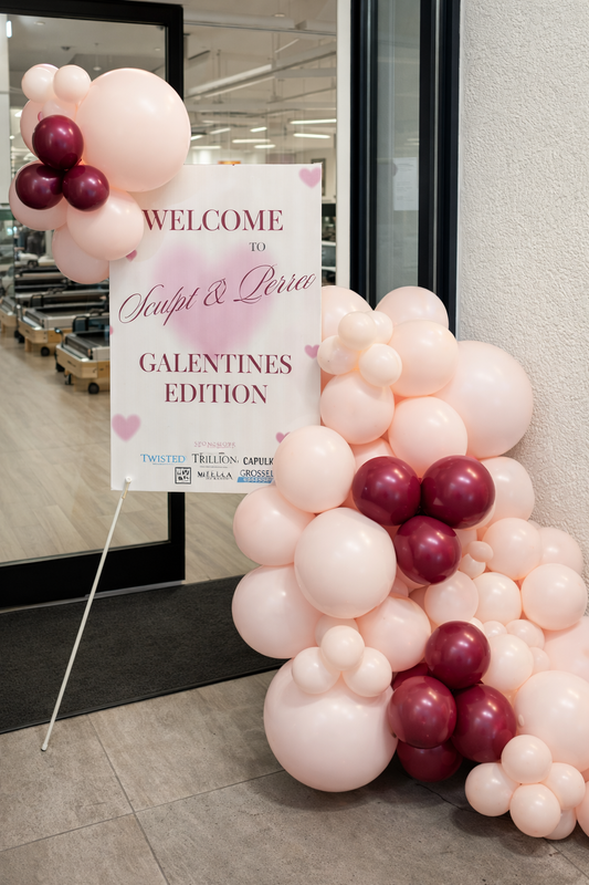Branded Sign Balloon Garland (Organic Style)