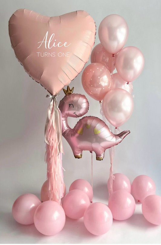 Princess Pink Dino / Birthday Set