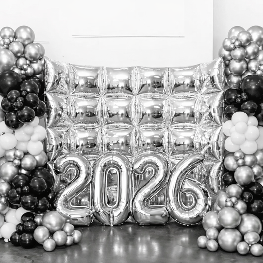 Square Silver Wall - Backdrop