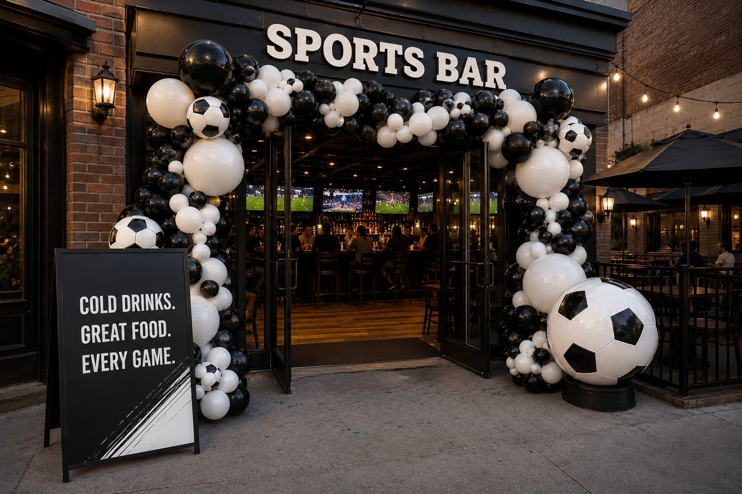 Soccer Fan Entrance - Balloon Garland