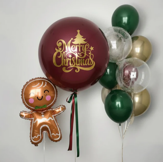 Gingerbread Wine Christmas Set (Custom Text)